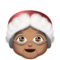 Mrs. Claus - Medium emoji on Apple